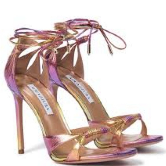 Aquazzura Leather D'Orsay Pumps Size 40 U.S Size 10 - Picture 3 of 14